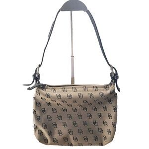 Dooney & Bourke Signature‎ Gray Canvas Shoulderbag Monogram Purse Tote